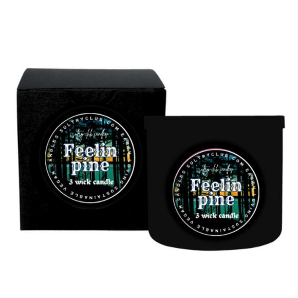 Feelin' Pine 3 Wick Candle - Picture 2 of 3